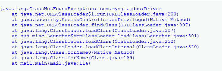 Java ClassNotFoundException