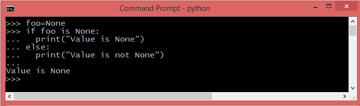 Python None