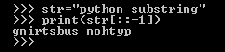 how to reverse a string in python