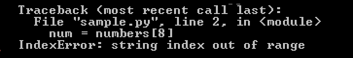Python string index out of range
