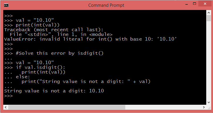 python invalid literal for int() with base 10