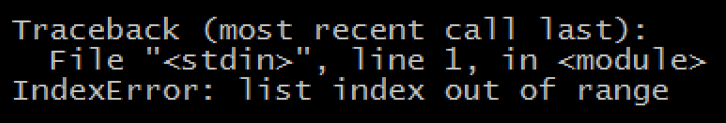 How to solve Python IndexError: list index out of range
