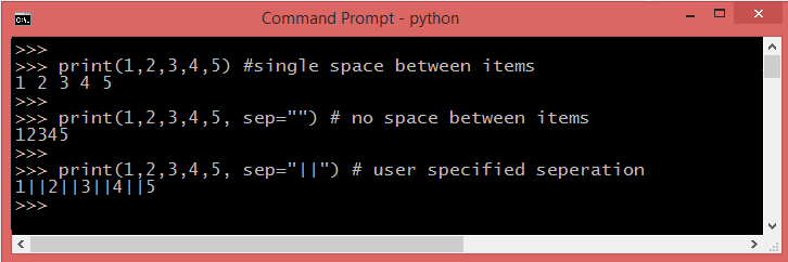 How to print without newline Python?