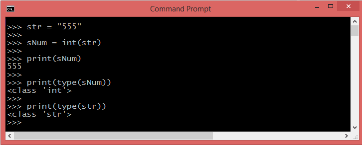 Kilauea Mountain Vind bue How to Convert a Python String to int