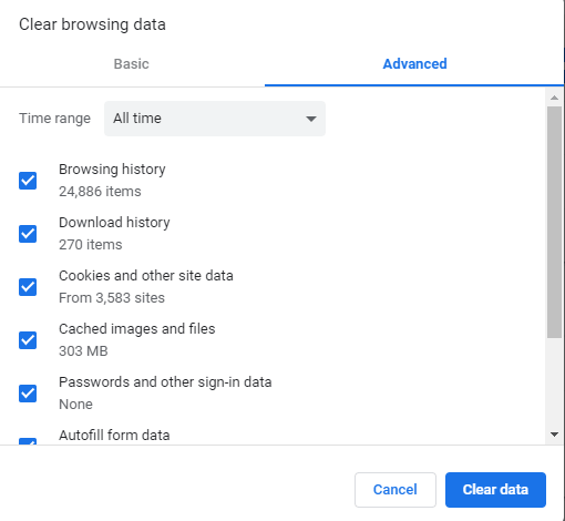 clearBrowserData