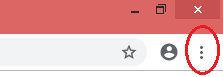 Google chrome more icon