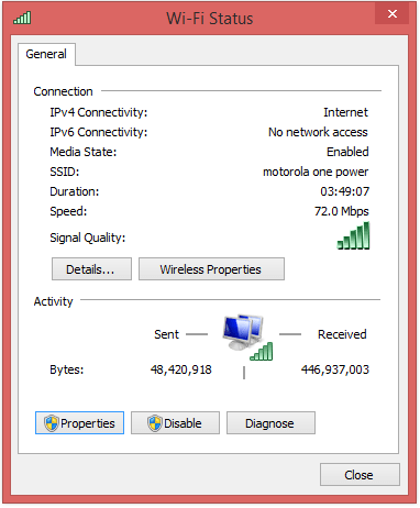 wifi connected but no internet windows 8