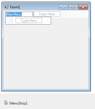C# menubar