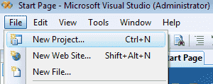 C# New Project