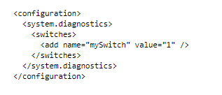 configure a TraceSwitch c# asp.net vb.net