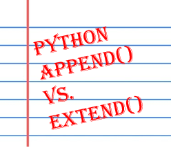 Difference between python list append() method and python list extend() method