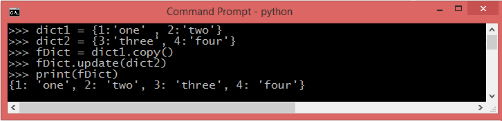 How to Merge two or more Dictionaries in Python