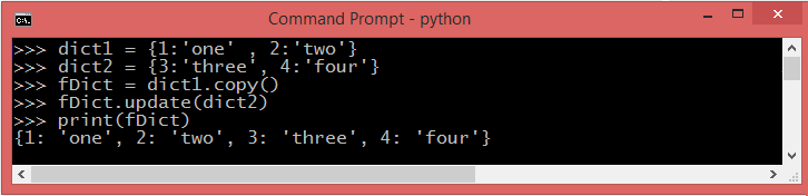 How To Merge Two Dictionaries In A Single Expression 