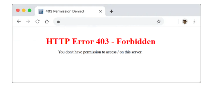 403 Forbidden Error Explained - Crazy Domains Support