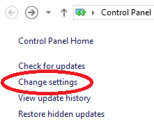 How to turn off Windows Update in Windows 8