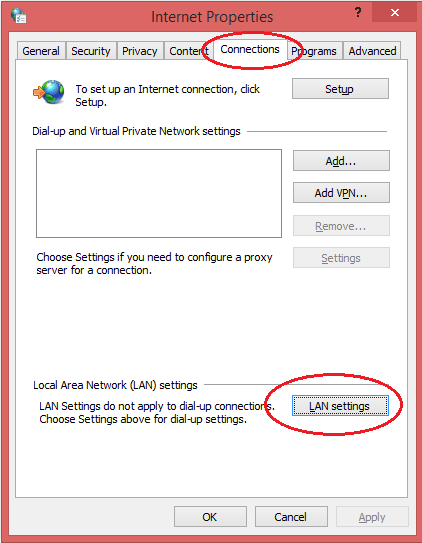 change lan settings