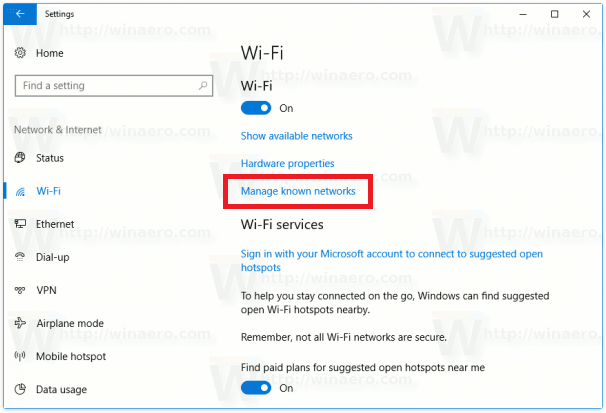 ERR_INTERNET_DISCONNECTED WLAN Profiles