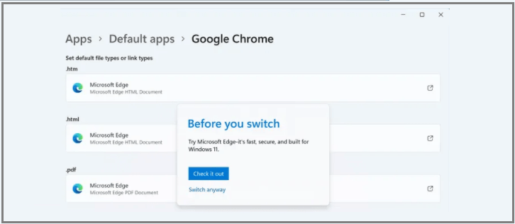 windows 11 default browser