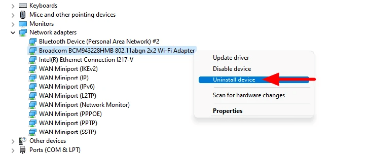 uninstall wifi driver  Windows 11/Windows 10/Android