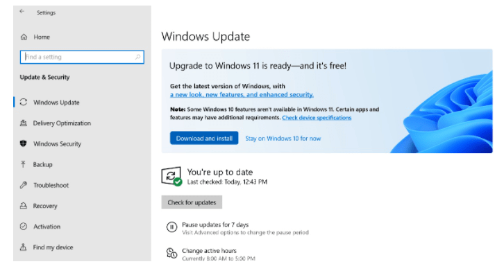 upgrade from windows 10 to windows 11